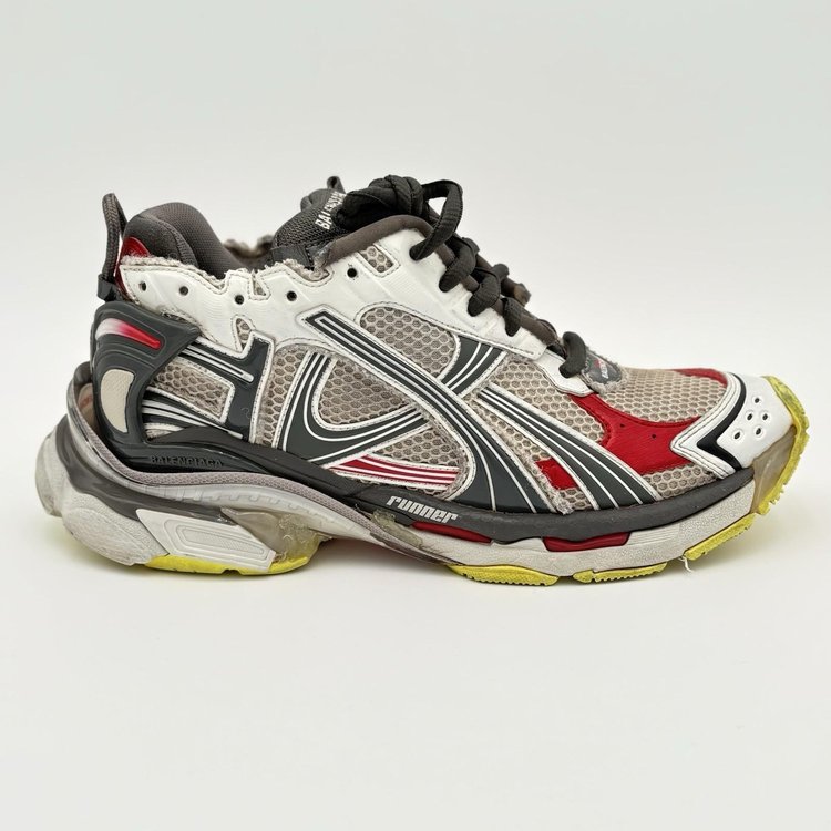 Balenciaga Runner ' Black White Red Fluo Yellow ' UK 10
