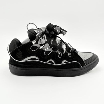 Lanvin Curb Reflective Sneakers ' Black Silver '  UK 10