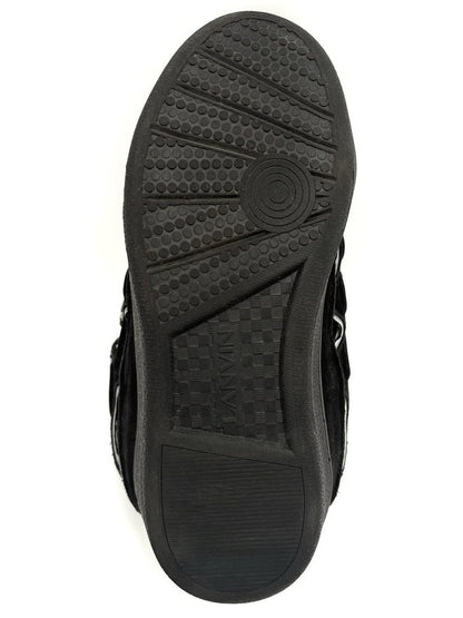Lanvin Curb Reflective Sneakers ' Black Silver '  UK 10