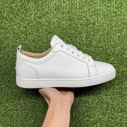 Christian Louboutin Leather Low ‘ White ’ UK 10