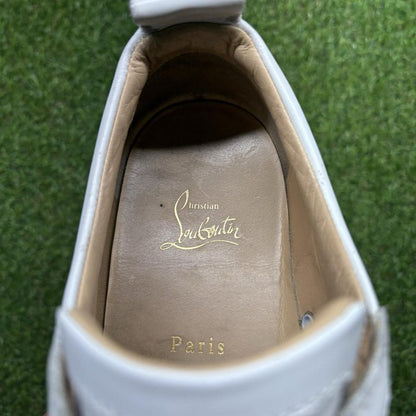 Christian Louboutin Leather Low ‘ White ’ UK 10