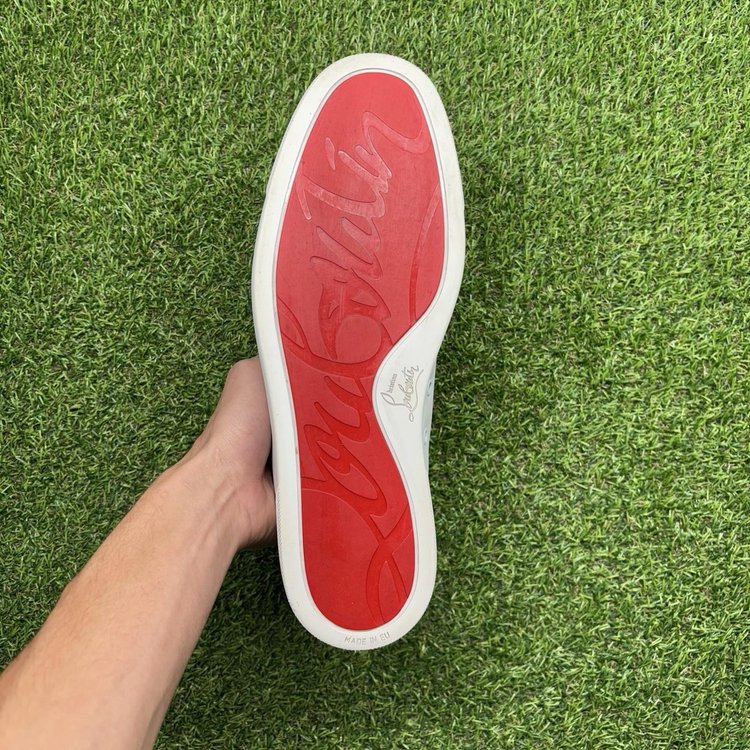 Christian Louboutin Leather Low ‘ White ’ UK 10