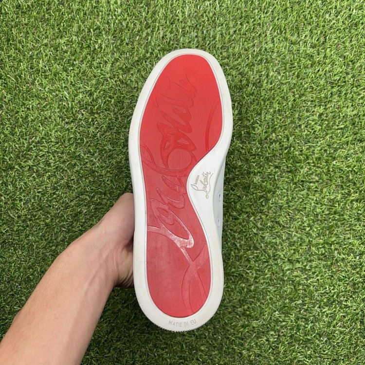 Christian Louboutin Leather Low ‘ White ’ UK 10