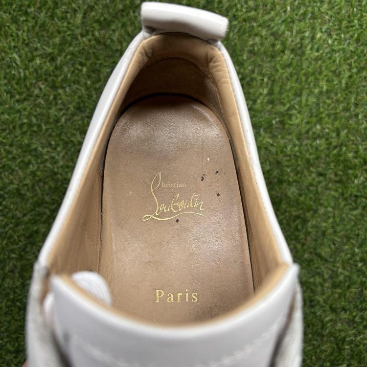 Christian Louboutin Leather Low ‘ White ’ UK 10