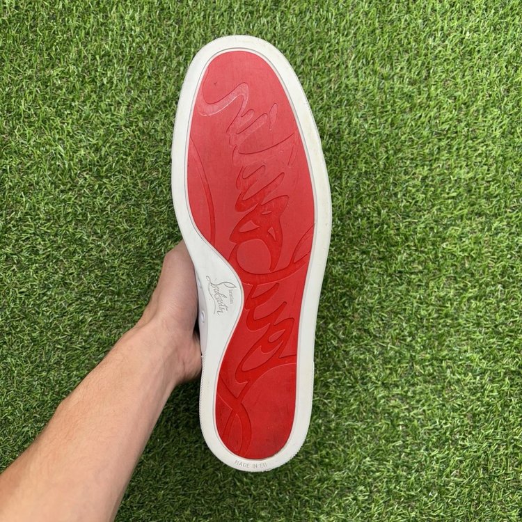 Christian Louboutin Leather Low ‘ White ’ UK 10