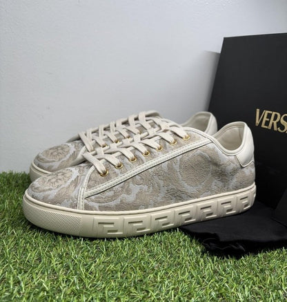 Versace Barocco Greca Sneaker ‘ Beige Print ‘ UK 10