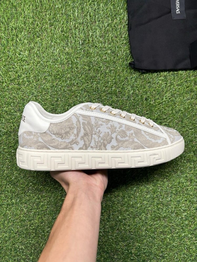 Versace Barocco Greca Sneaker ‘ Beige Print ‘ UK 10