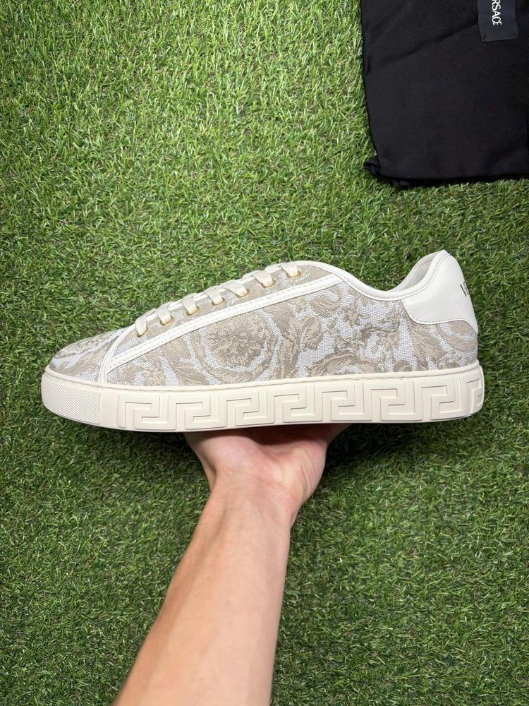 Versace Barocco Greca Sneaker ‘ Beige Print ‘ UK 10
