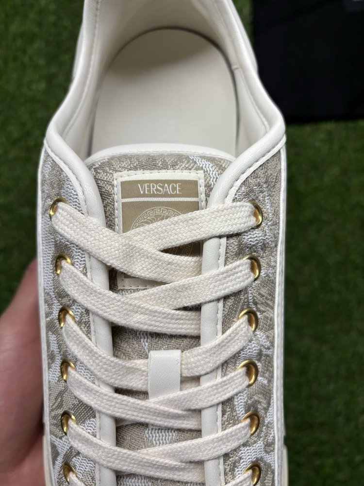 Versace Barocco Greca Sneaker ‘ Beige Print ‘ UK 10