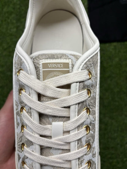 Versace Barocco Greca Sneaker ‘ Beige Print ‘ UK 10