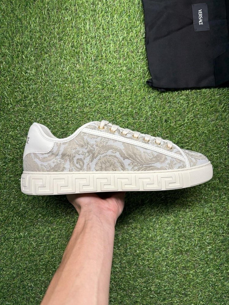 Versace Barocco Greca Sneaker ‘ Beige Print ‘ UK 10