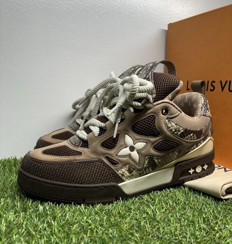 Louis Vuitton Skate ' Brown Python '