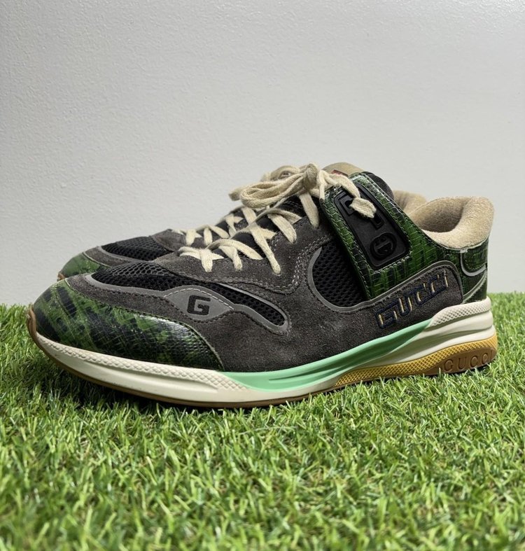 Gucci Ultrapace ' Green Tejus Printed ' UK 10