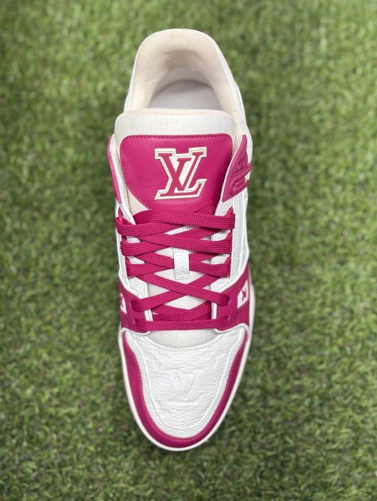 Louis Vuitton Trainer ' White Pink '  UK 10
