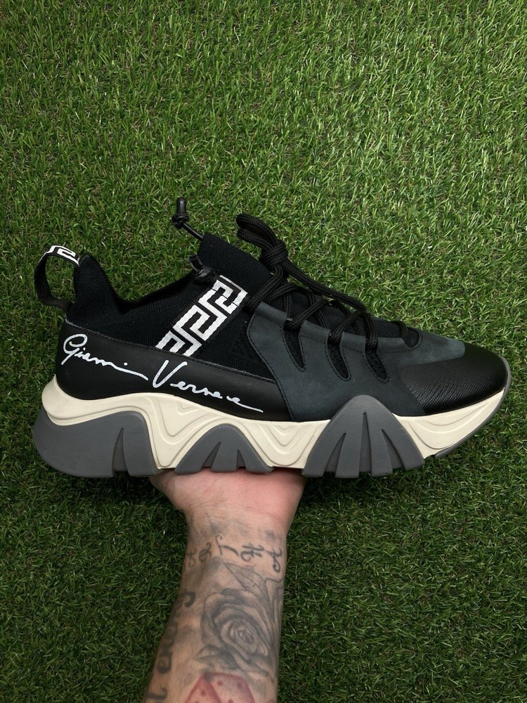 Versace Squalo Signature Sneaker ' Black '  UK 10
