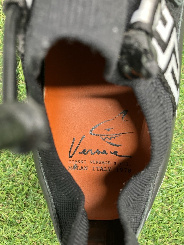 Versace Squalo Signature Sneaker ' Black '  UK 10