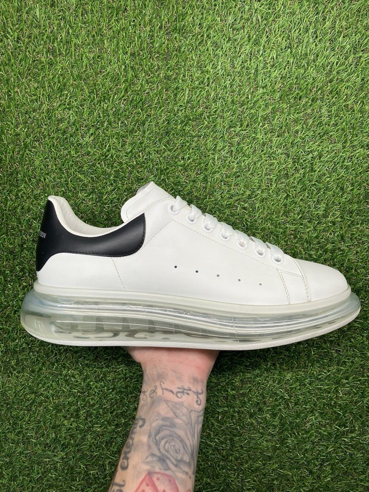 Alexander McQueen Clear Sole ' Black White ' UK 10