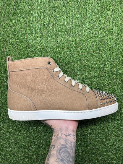 Christian Louboutin Louis Spike High ' Brown ' UK 11