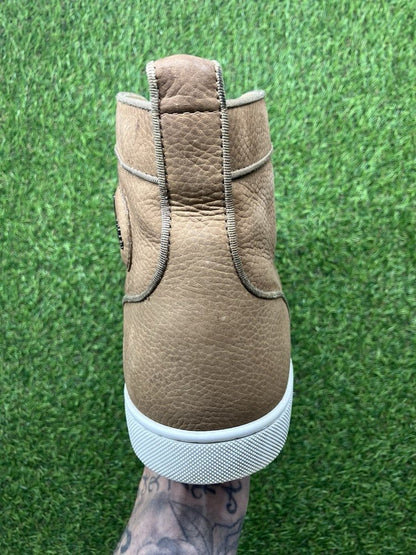 Christian Louboutin Louis Spike High ' Brown ' UK 11