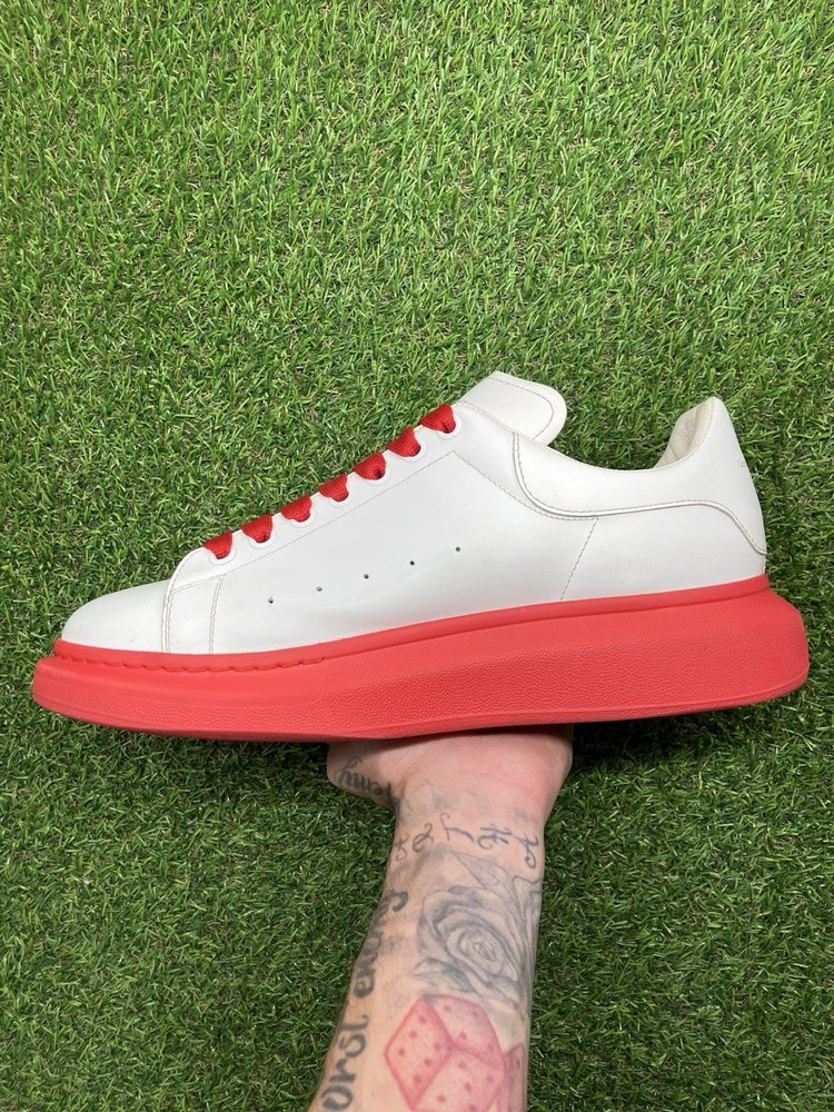 Alexander McQueen Oversized ' White, Red Sole '  UK 11