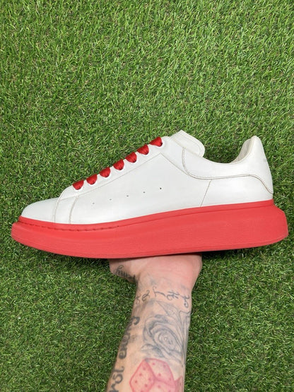 Alexander McQueen Oversized ' White, Red Sole '  UK 11