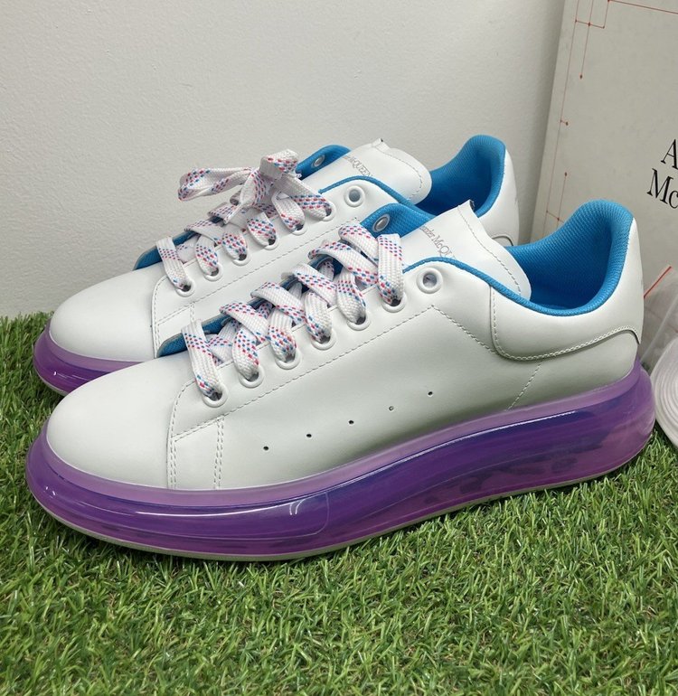Alexander McQueen ' Transparent Sole White Purple ' UK 11