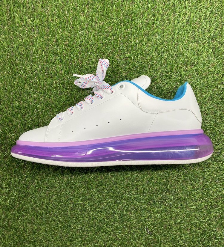 Alexander McQueen ' Transparent Sole White Purple ' UK 11