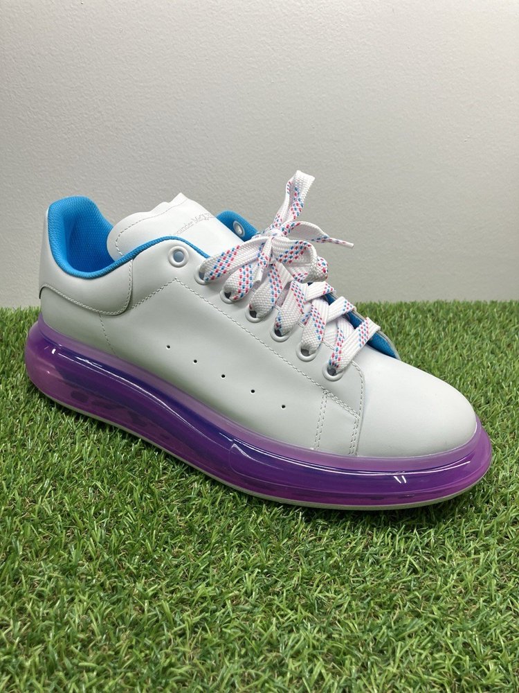 Alexander McQueen ' Transparent Sole White Purple ' UK 11