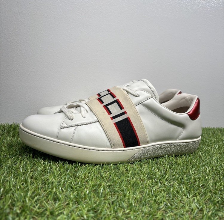 Gucci Ace Gucci Stripe ‘ White, Red UK 11