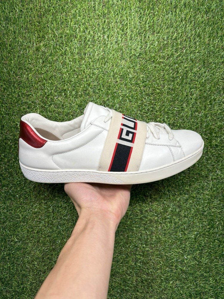 Gucci Ace Gucci Stripe ‘ White, Red UK 11