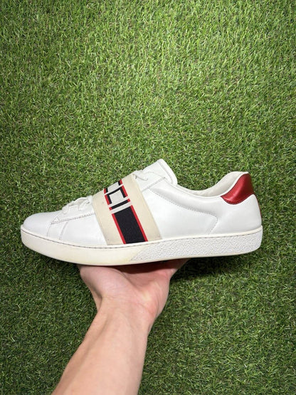 Gucci Ace Gucci Stripe ‘ White, Red UK 11