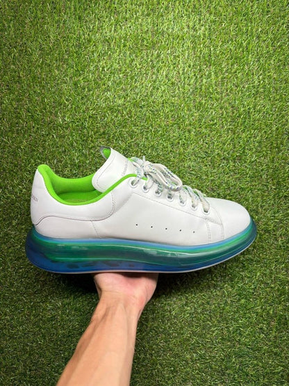 Alexander McQueen ' Transparent Sole White, Lime ' UK 11