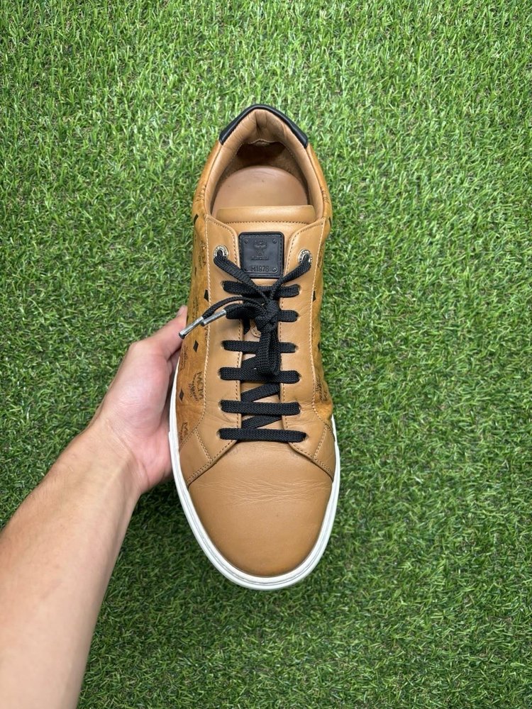 MCM Terrain monogram-print sneakers UK 11