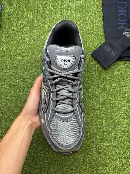 Dior B30 Reflective Sneaker ' Black, Gray '  UK 11