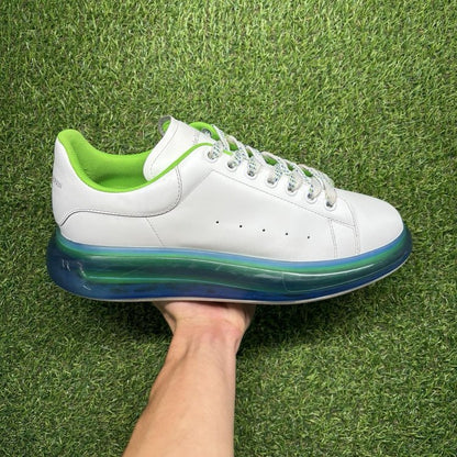 Alexander McQueen ' Transparent Sole White, Lime ' UK 11