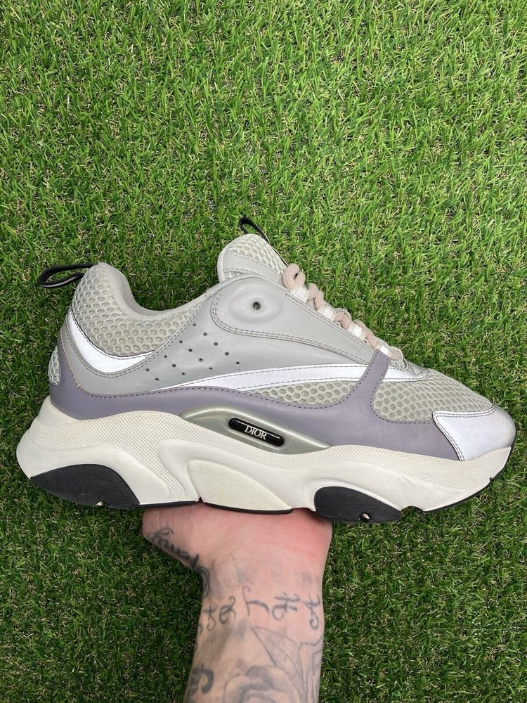 Dior B22 Sneaker ' Grey, Pink Laces ' UK 6