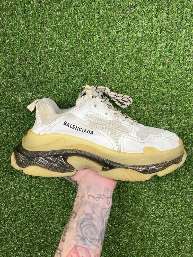 Balenciaga Triple S ' Beige, Clear Sole ' UK 6