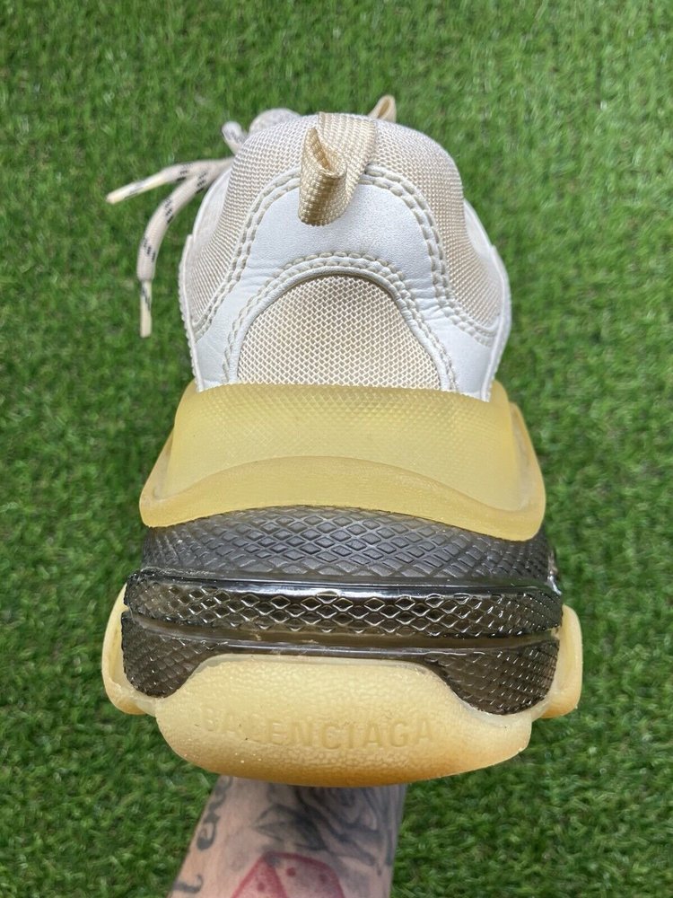 Balenciaga Triple S ' Beige, Clear Sole ' UK 6