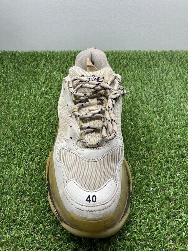 Balenciaga Triple S ' Beige, Clear Sole ' UK 6