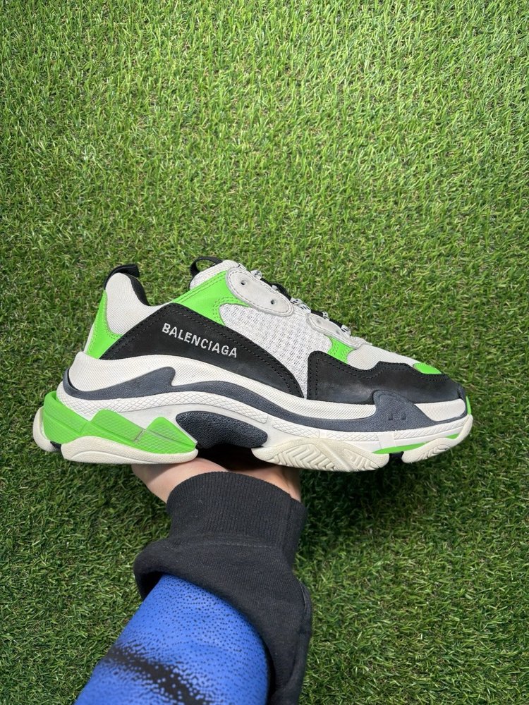 Balenciaga Triple S Men's Sneaker ‘Green, Black’ UK 6