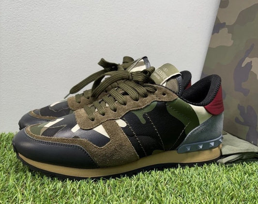 Valentino RockRunner Army Camo ‘Red, Blue ‘ UK 6.5
