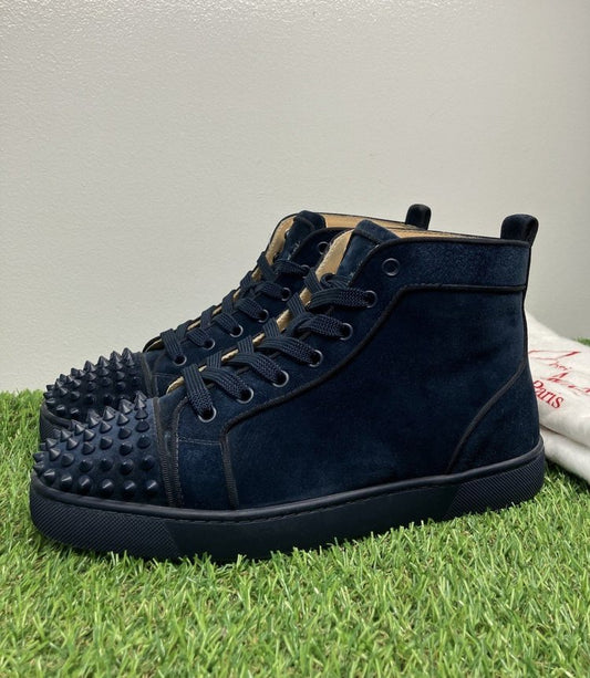 Christian Louboutin Spikes ' Dark Blue ' UK 6