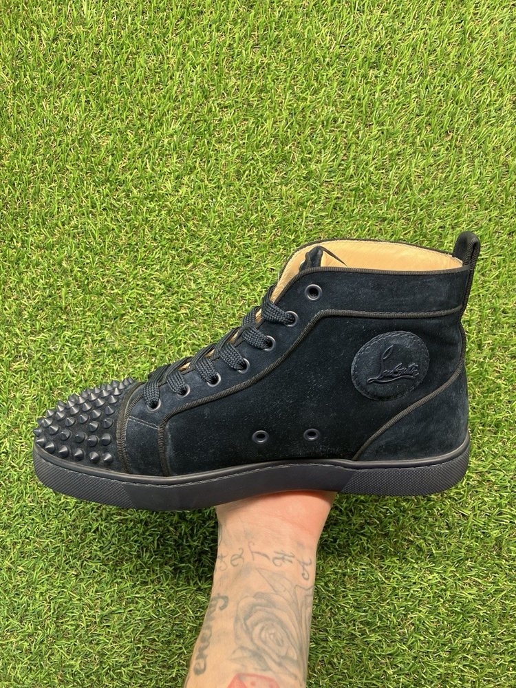 Christian Louboutin Spikes ' Dark Blue ' UK 6