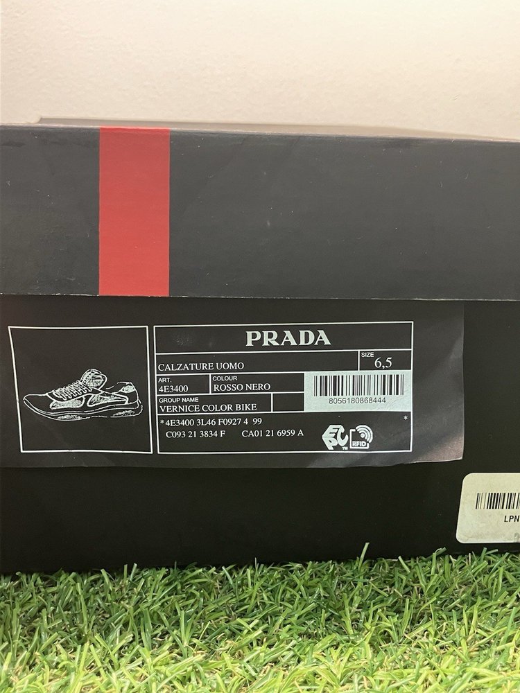 Prada America Cup ' Black Red ' UK 6.5