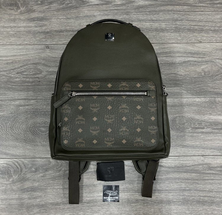 MCM Visetos Backpack ' Khaki / Sea Turtle