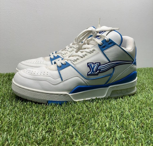 Louis Vuitton Trainer Mid ‘ White, Blue ’ UK 8.5