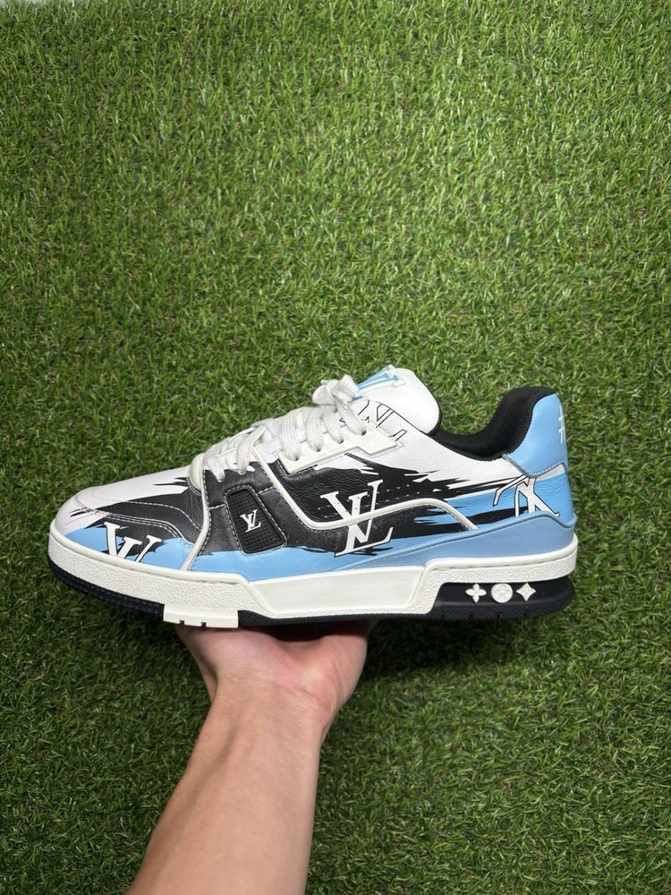 Amiri Bone Slip On Skeleton Sneakers UK 8