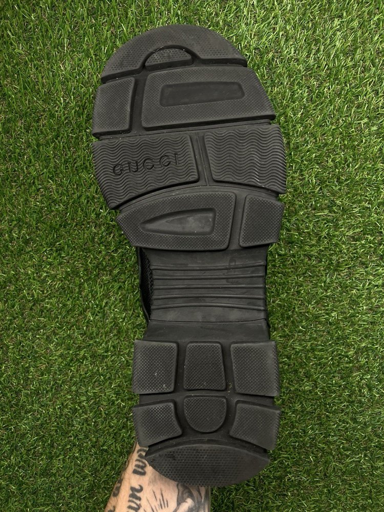 Gucci Flashtrek ' SEGA Black Leather '  UK 8