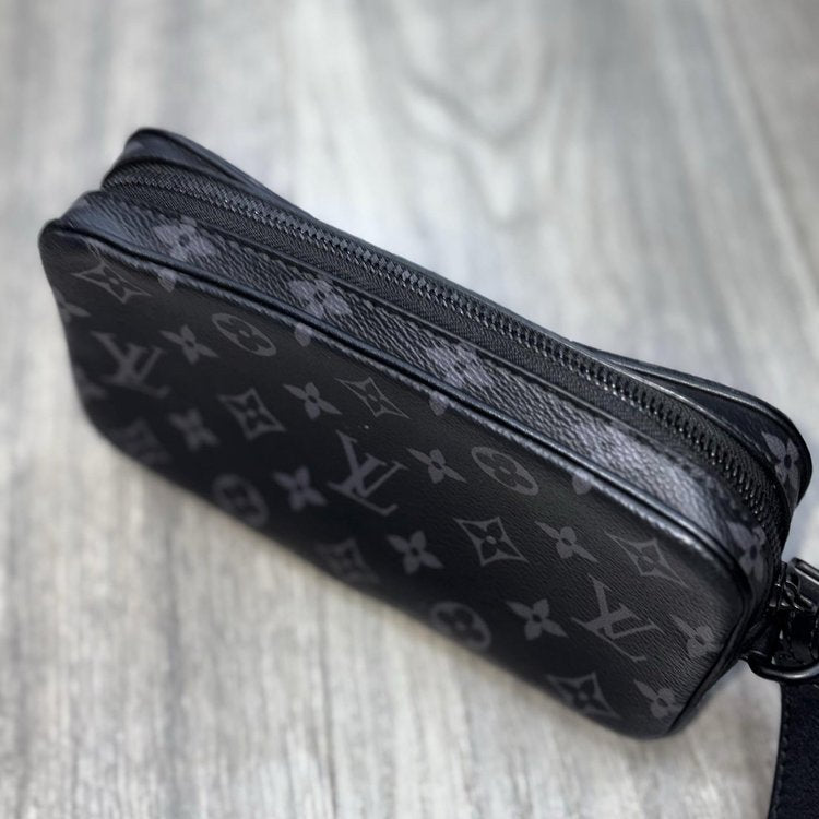 Louis Vuitton Pochette Volga Monogram Eclipse ' Black '
