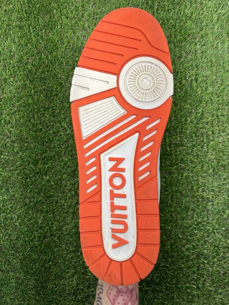 Louis Vuitton Trainer Strap ' Orange ' UK 9